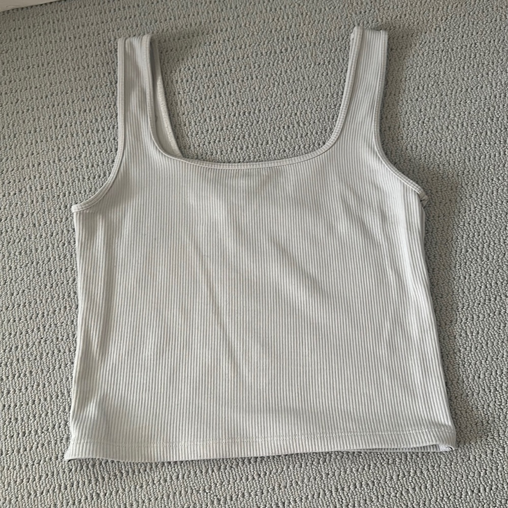 Abercrombie & Fitch white tank top